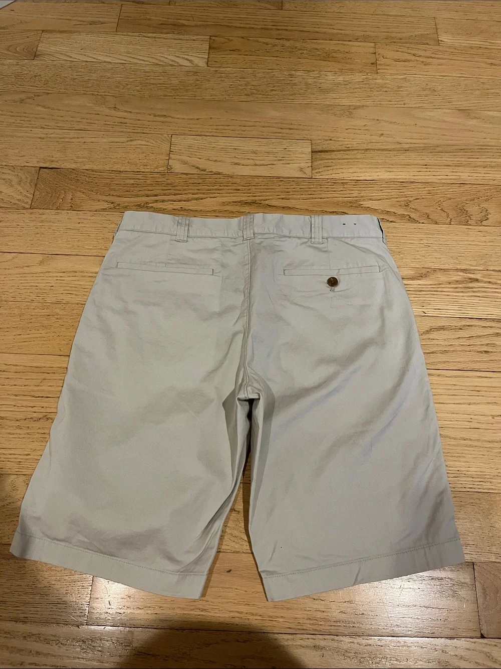 J. Crew Men's Light Khaki Flat Front Chino Shorts